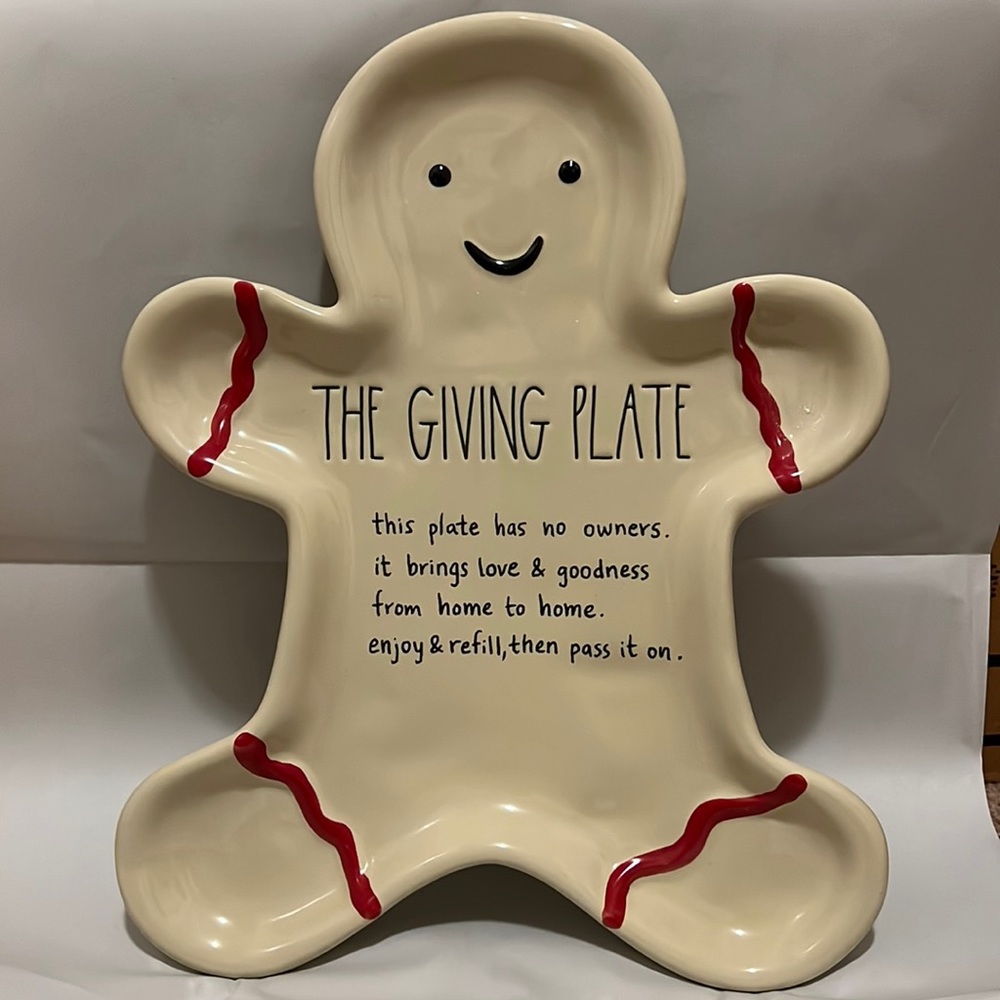Rae dunn “the giving plate” Christmas decor